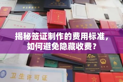 奉节揭秘签证制作的费用标准，如何避免隐藏收费？
